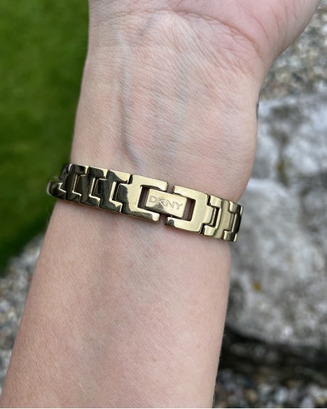 Hodinky dámské DKNY zlato-hnědé